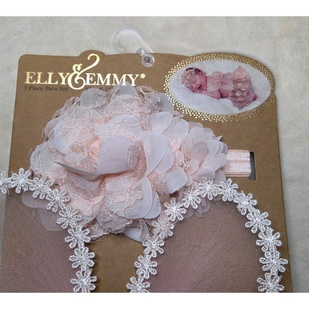 Elly & Emmy Whimsical Baby Tutu Cake Smash Outfit Ethereal Photo Prop - Picture 3 of 4